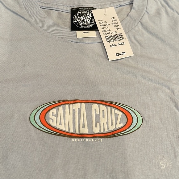SANTA CRUZ PACSUN size small short sleeve T-shirt - Picture 2 of 3